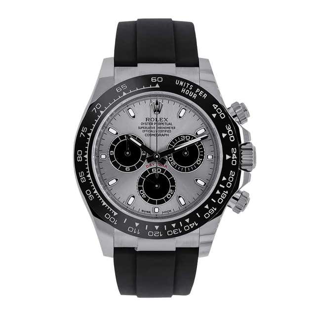 Rolex Cosmograph Daytona White Gold Steel Dial Watch 116519LN at 1stDibs