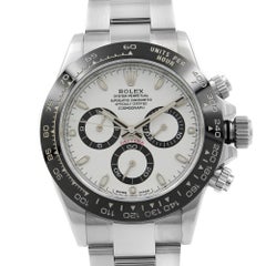 Rolex Cosmograph Daytona White Panda Dial Steel Automatic Mint Watch 116500LN