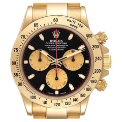 Rolex Cosmograph Daytona Or jaune Cadran noir Montre Homme 116528