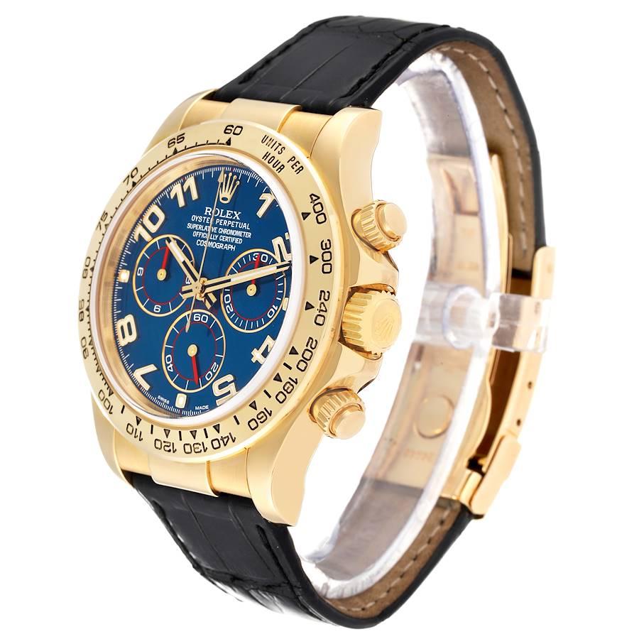 Rolex Cosmograph Daytona Yellow Gold Blue Dial Mens Watch 116518 For Rolex Cosmograph Daytona Yellow Gold Blue Dial Mens Watch 116518 For