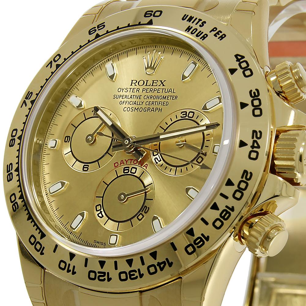 Modern Rolex Cosmograph Daytona Yellow Gold Champagne Dial Watch 116508