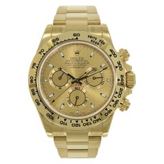 Rolex Cosmograph Daytona Yellow Gold Champagne Dial Watch 116508