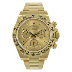 Rolex Cosmograph Daytona Yellow Gold Champagne Dial Watch 116508