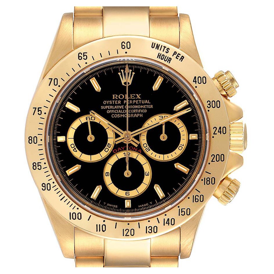 Rolex Cosmograph Daytona Oro Giallo Cronografo Uomo Orologio 16528 Scatola Documenti