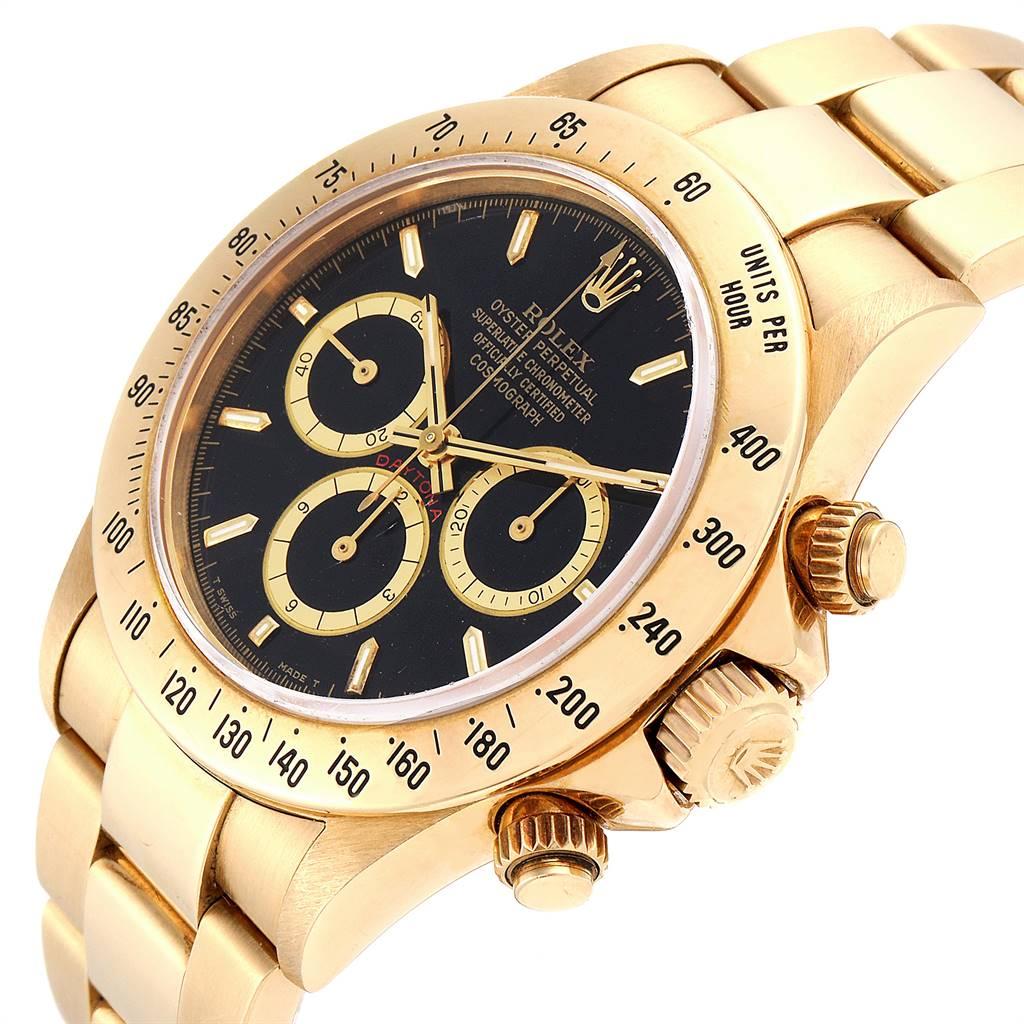 Rolex Cosmograph Daytona Yellow Gold Chronograph Men's Watch 16528 For Sale 2