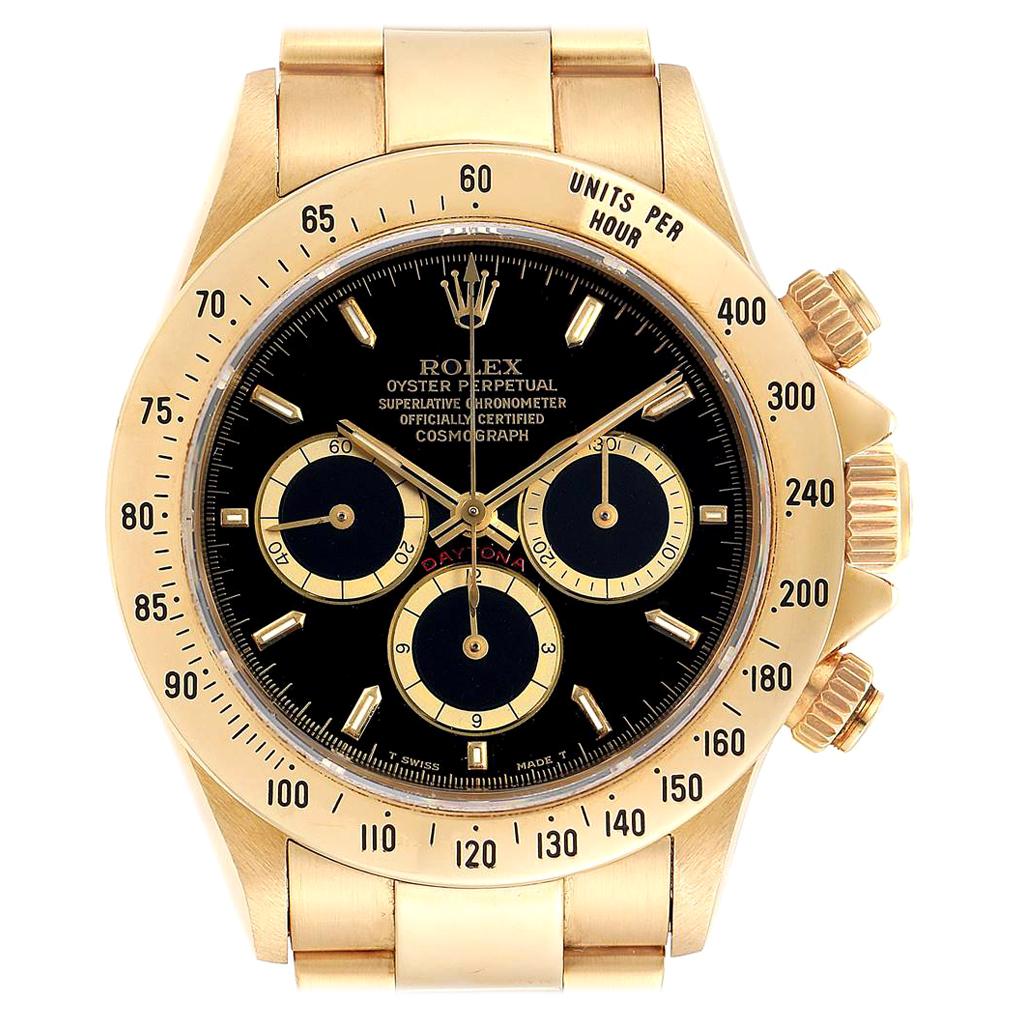 Rolex Cosmograph Daytona Yellow Gold Chronograph Men's Watch 16528 For Sale