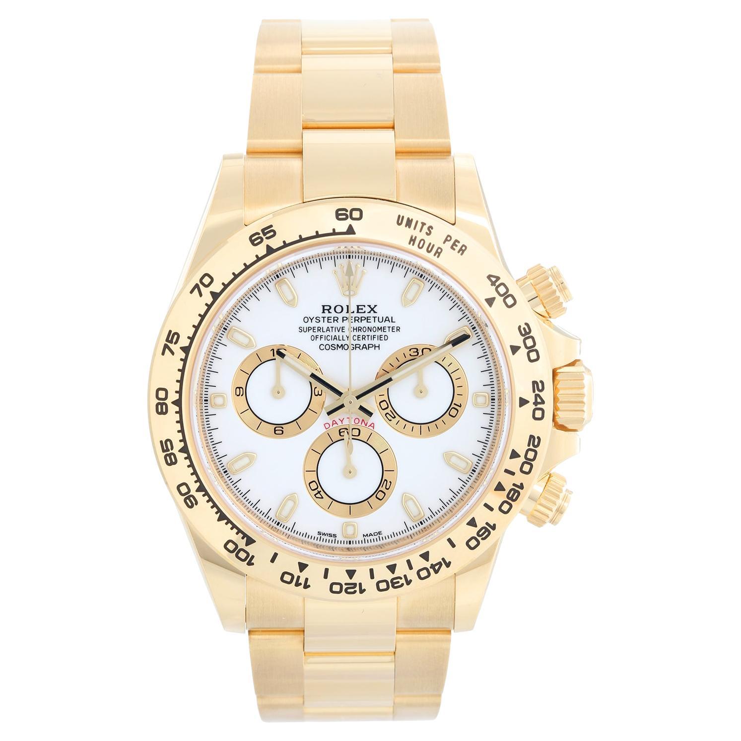 Rolex Cosmograph Daytona Yellow Gold Watch 116508