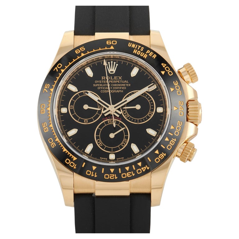 Rolex Cosmograph Daytona Yellow Gold Watch 116518LN at 1stDibs