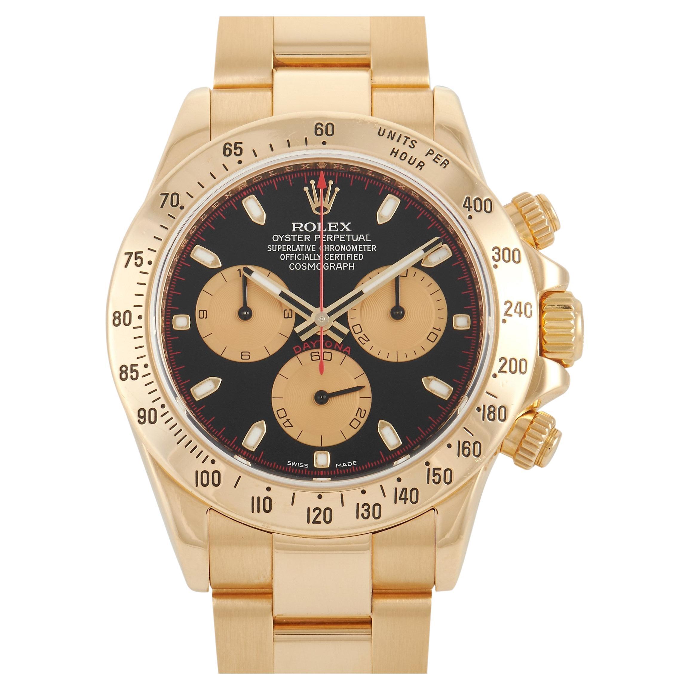 Rolex Cosmograph Daytona Yellow Gold Watch 116528