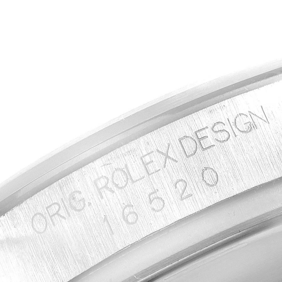 Rolex Montre Cosmograph Daytona Zenith mouvement en acier pour hommes 16520 en vente 3