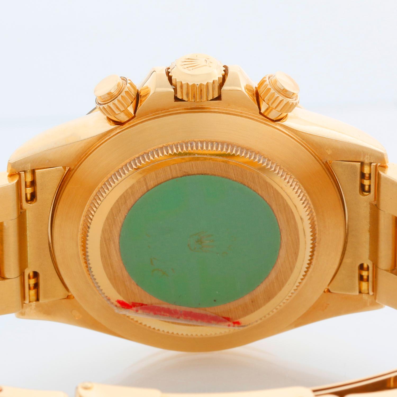 Rolex Cosmograph Zenith Daytona Men's 18k Yellow Gold Watch 16528 1