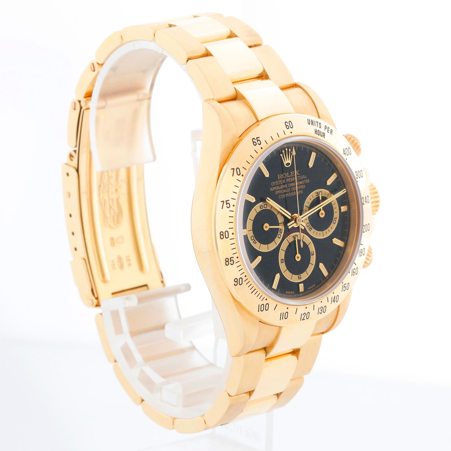 Rolex Cosmograph Zenith Daytona Men's 18k Yellow Gold Watch 16528 5