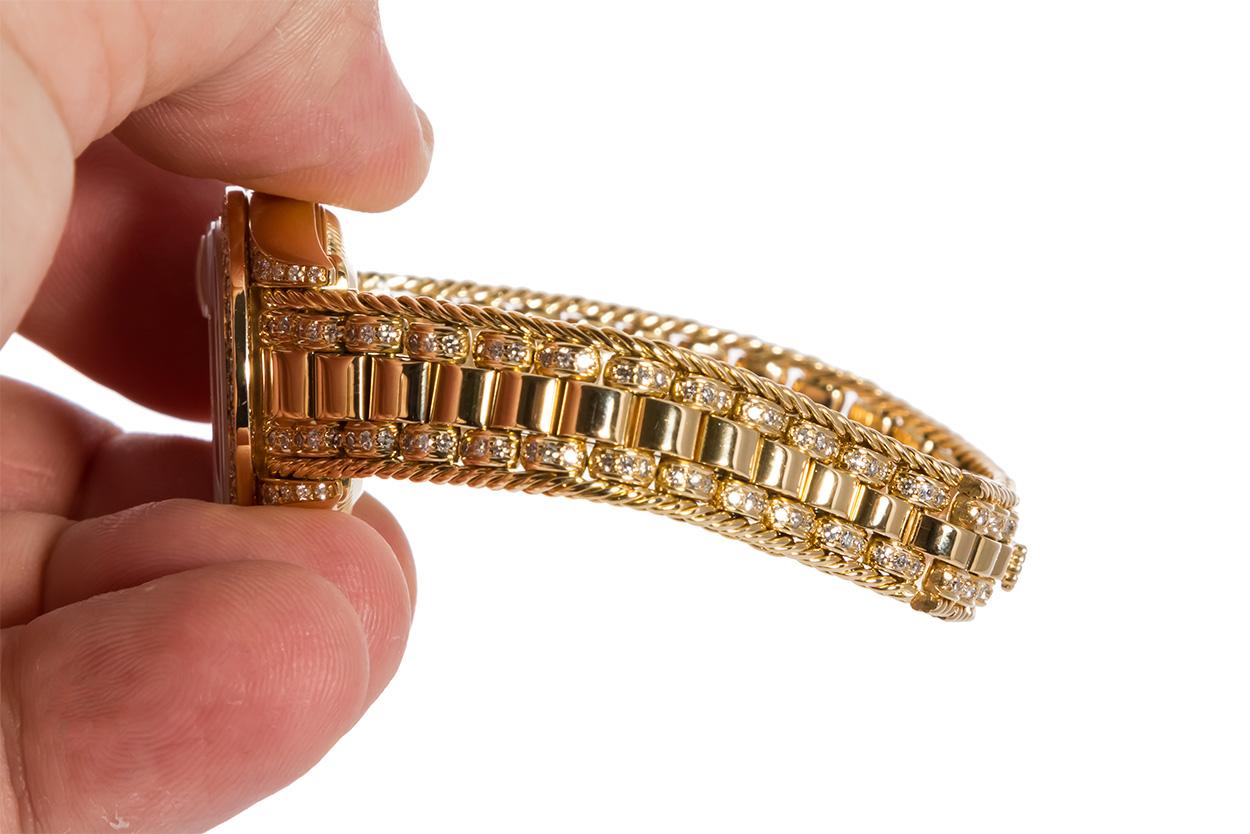 Rolex Crown Collection Ladies Datejust President 18 Karat Gold Diamond 69238 In Excellent Condition In Tustin, CA