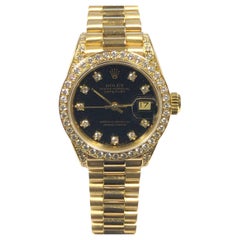 Rolex Crown Collection Presidential Ladies Yellow Gold and Diamonds  Wrist Watch