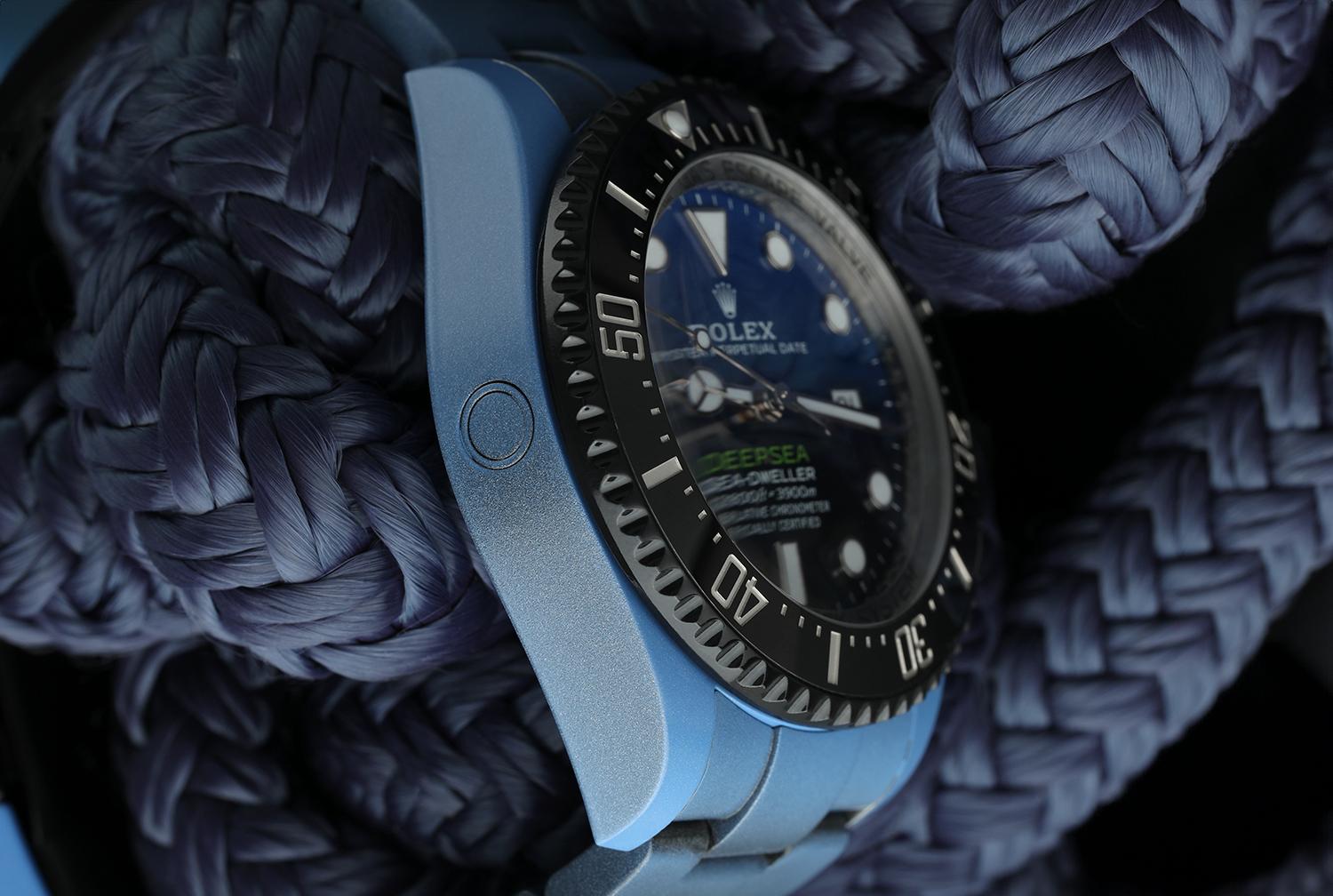 Rolex D-Blue Sea-Dweller Deepsea James Cameron Esfera Cerámica Azul Personalizada 126660 2