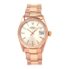 Rolex Date '1 Serial' 18 Karat Rose Gold Men's Watch Automatic 6627
