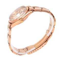 Rolex Date '1 Serial' 18 Karat Rose Gold Men's Watch Automatic 6627