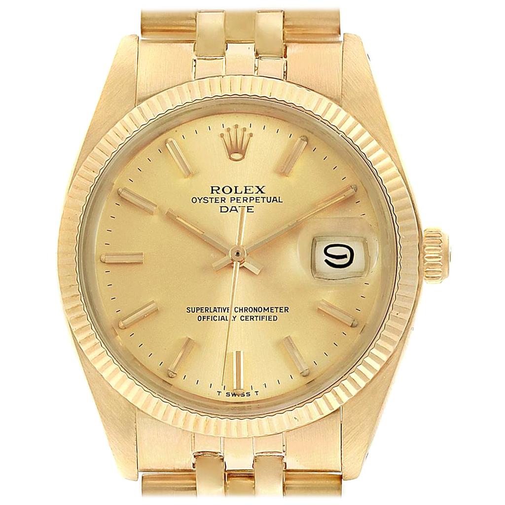 Rolex Oyster Perpetual Date Yellow gold