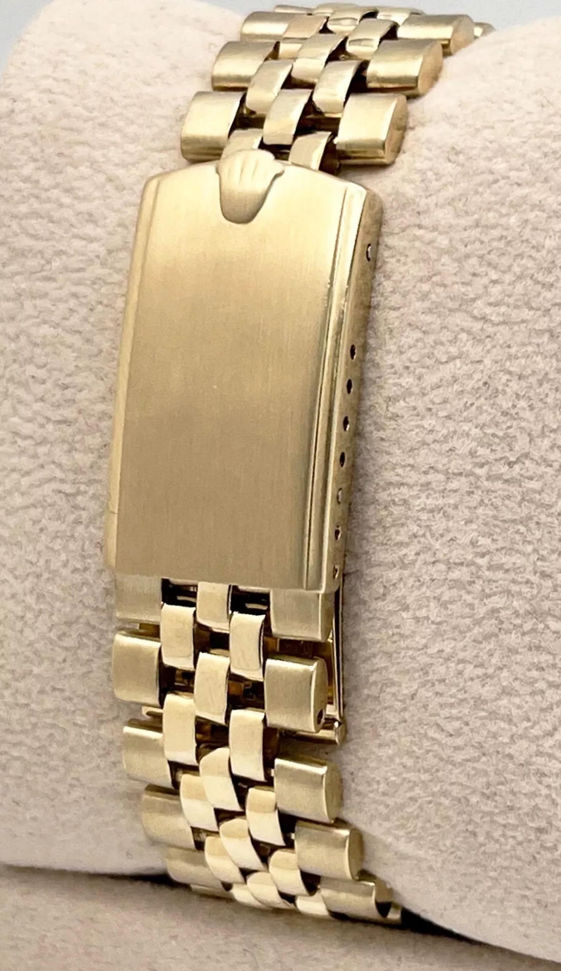 Rolex Date 14K Yellow Gold 1503 34mm Champagne Dial Jubilee Band 1