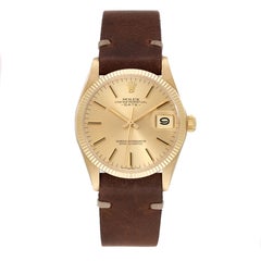 Rolex Date 14K Yellow Gold Automatic Vintage Mens Watch 1503