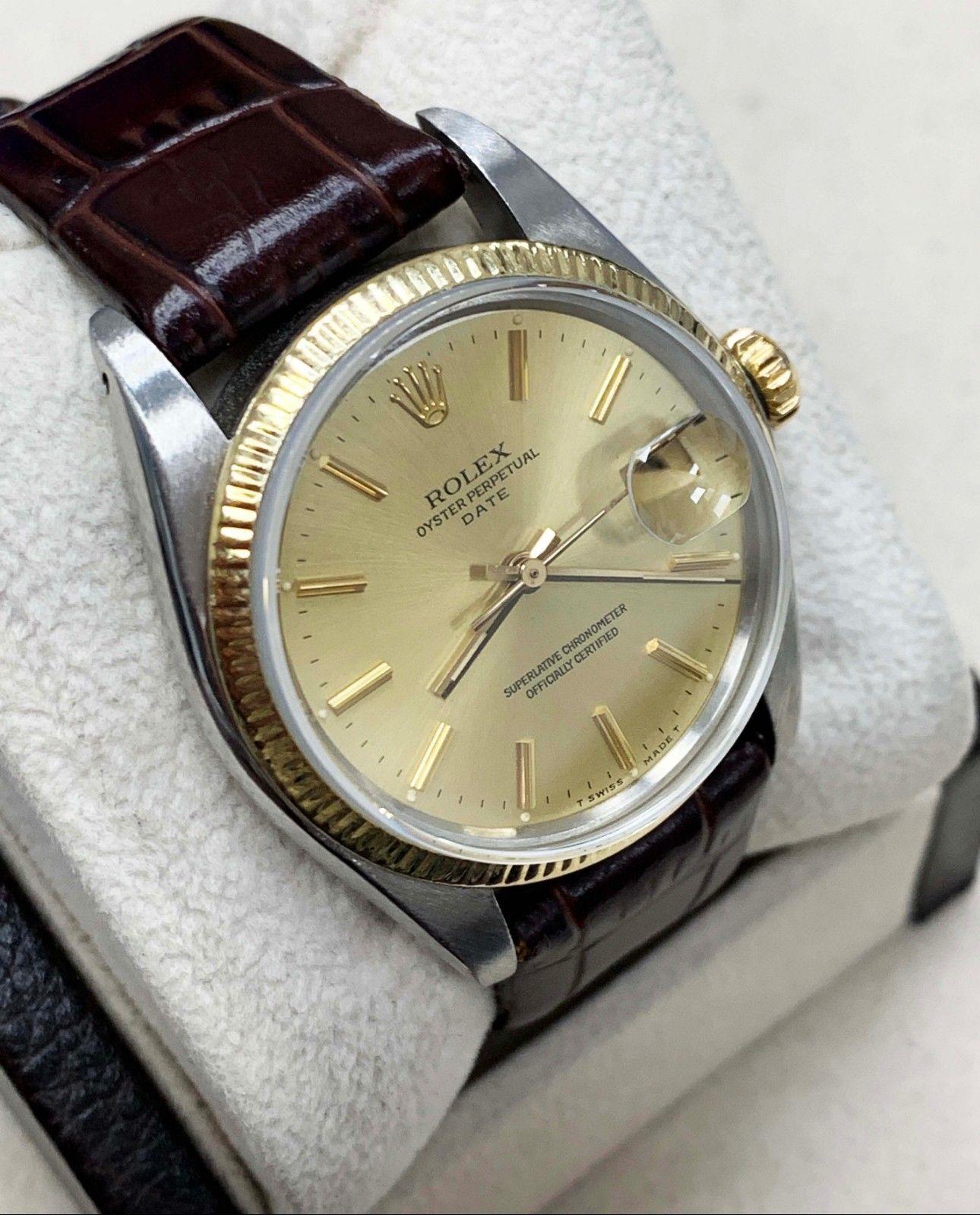 rolex leather band