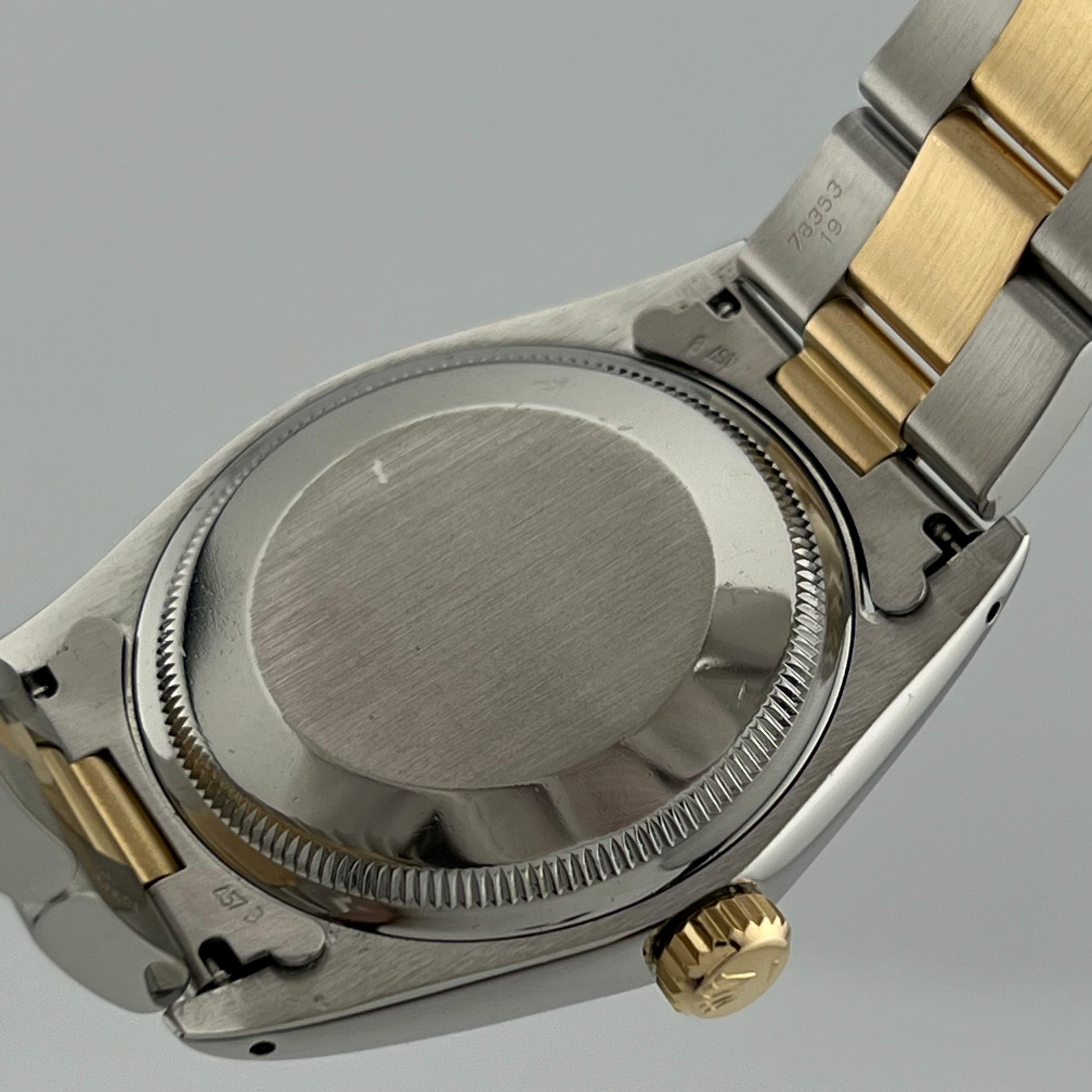 Rolex Date 1500 Braunes Zifferblatt 18K Gelbgold Edelstahl 34mm 6