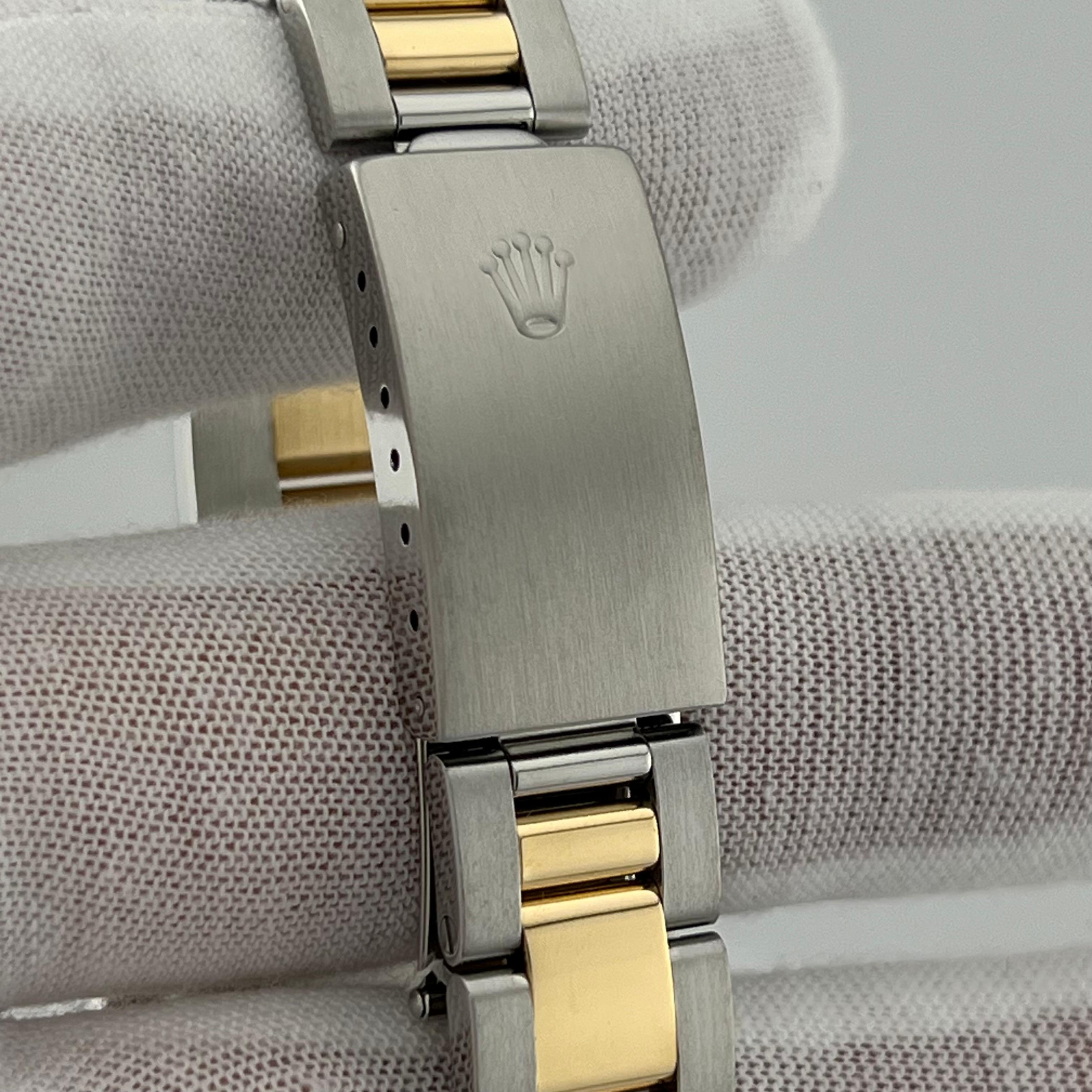 Rolex Date 1500 Braunes Zifferblatt 18K Gelbgold Edelstahl 34mm 5