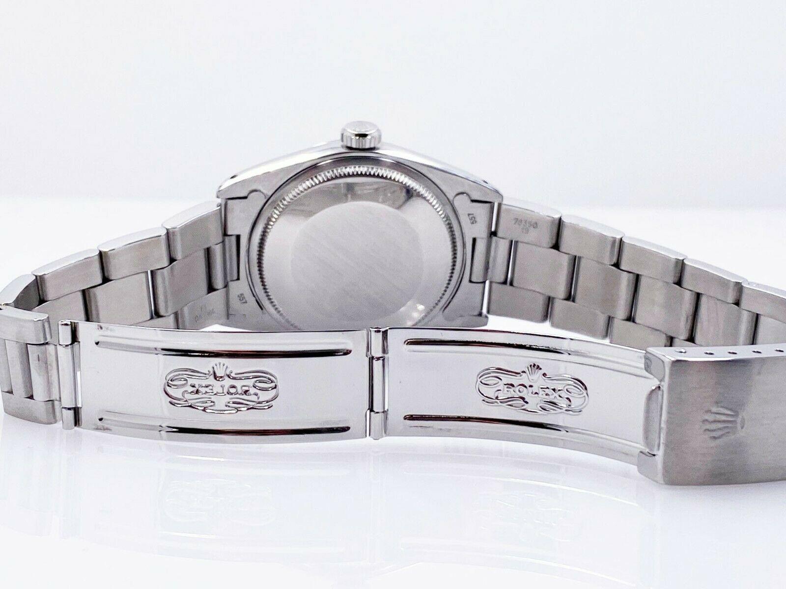 Men's Rolex Date 1500 Silver Dial Stainless Steel