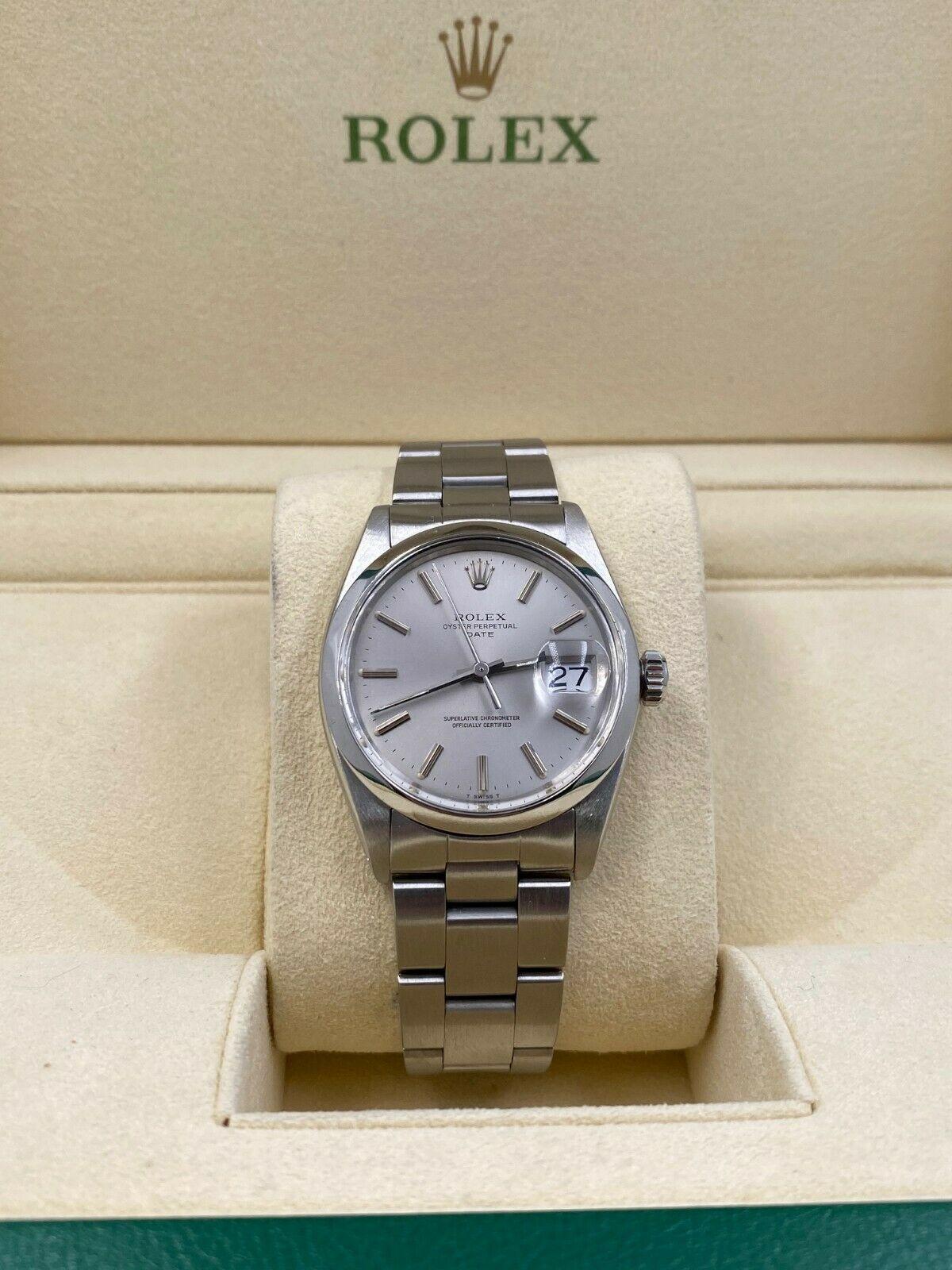 Rolex Date 1500 Silver Dial Stainless Steel 1
