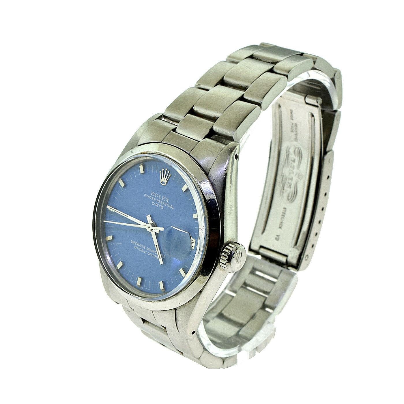 Brilliance Jewels, Miami
Questions? Call Us Anytime!
786,482,8100

Brand: Rolex

Model Name: Oyster Perpetual Date

Model Number: 1500

Movement: Self-Winding (Automatic)

Case Size: 34 mm

Case Material: Stainless Steel

Dial Color: Custom Light