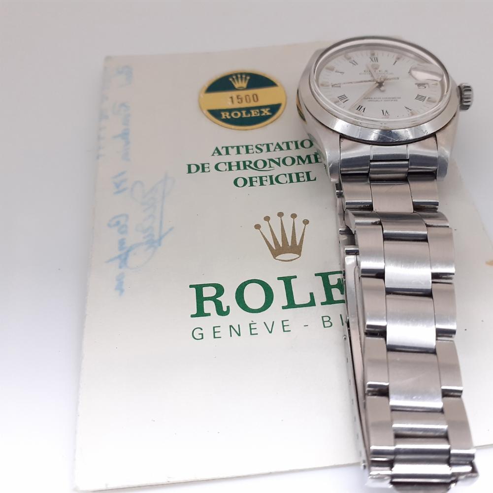 Rolex Date Reference #: 1500. Mens Automatic Self Wind Watch Stainless Steel White 0 MM. Verified and Certified by WatchFacts. 1 year warranty offered by WatchFacts.
