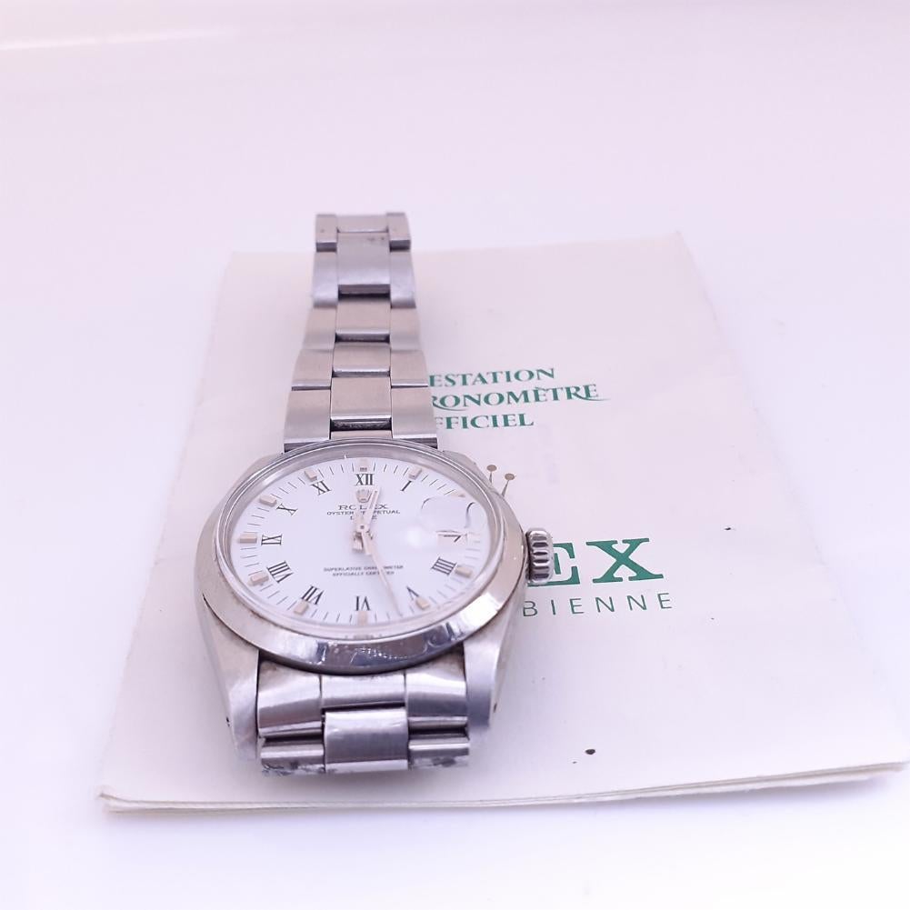 Rolex Date Reference #: 1500. Mens Automatic Self Wind Watch Stainless Steel White 0 MM. Verified and Certified by WatchFacts. 1 year warranty offered by WatchFacts.
