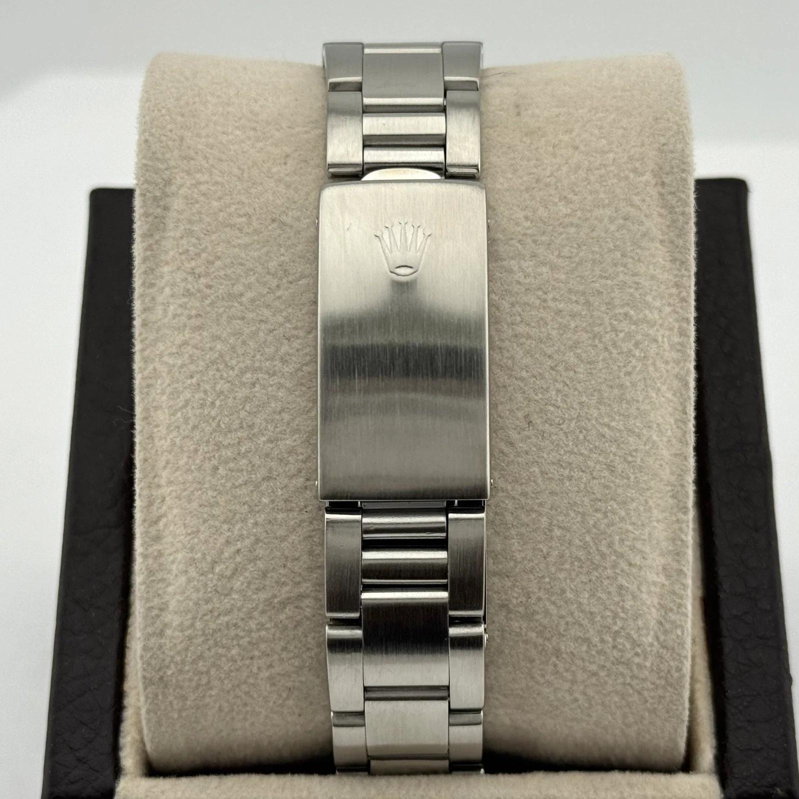 Rolex Date 15000 34mm Stainless Steel Silver Dial Service Card For Sale 2