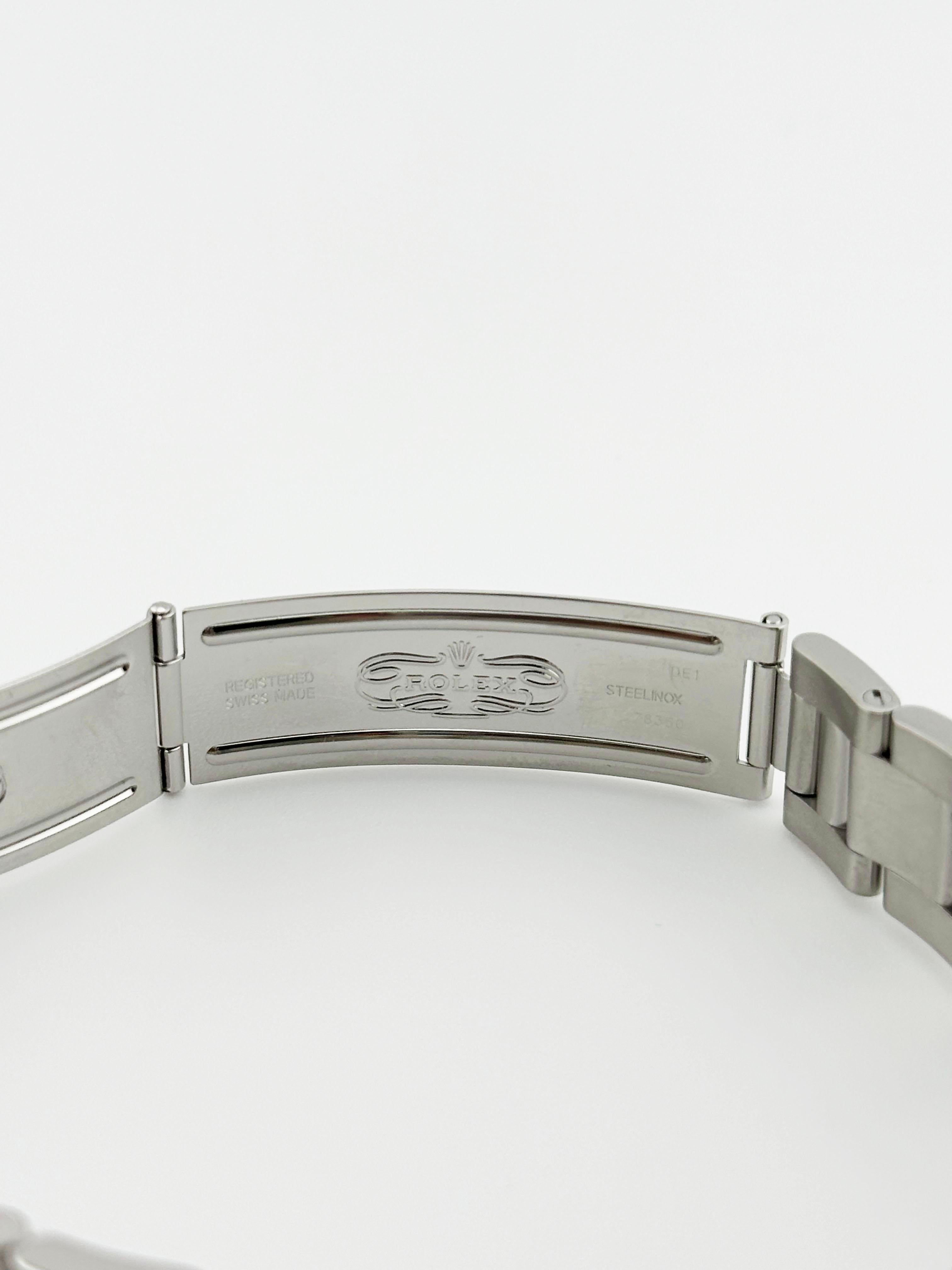 Rolex Date 15000 Black Dial Stainless Steel For Sale 4