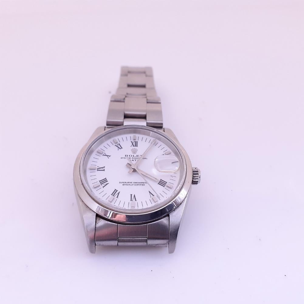 Rolex Date Reference #: 15000. Mens Automatic Self Wind Watch Stainless Steel White 0 MM. Verified and Certified by WatchFacts. 1 year warranty offered by WatchFacts.
