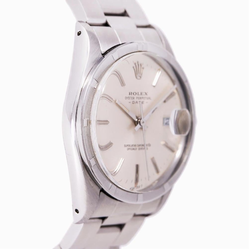 Men's Rolex Date 15010, Silver Dial, Certified and Warranty