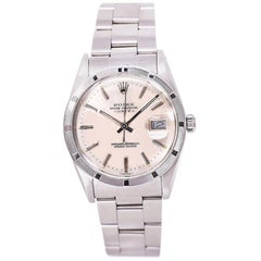 Rolex Date 15010, Silver Dial, Certified and Warranty