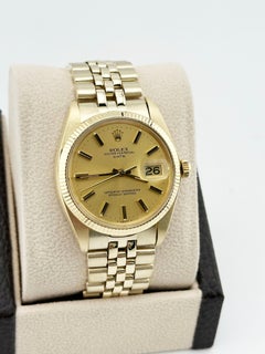 Rolex Date 1503 14K Yellow Gold Jubilee Band 34mm