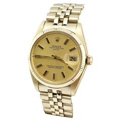 Rolex Date 1503 14K Yellow Gold Jubilee Band 34mm