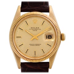 Rolex Date 1503, Gold Dial, Certified and Warranty