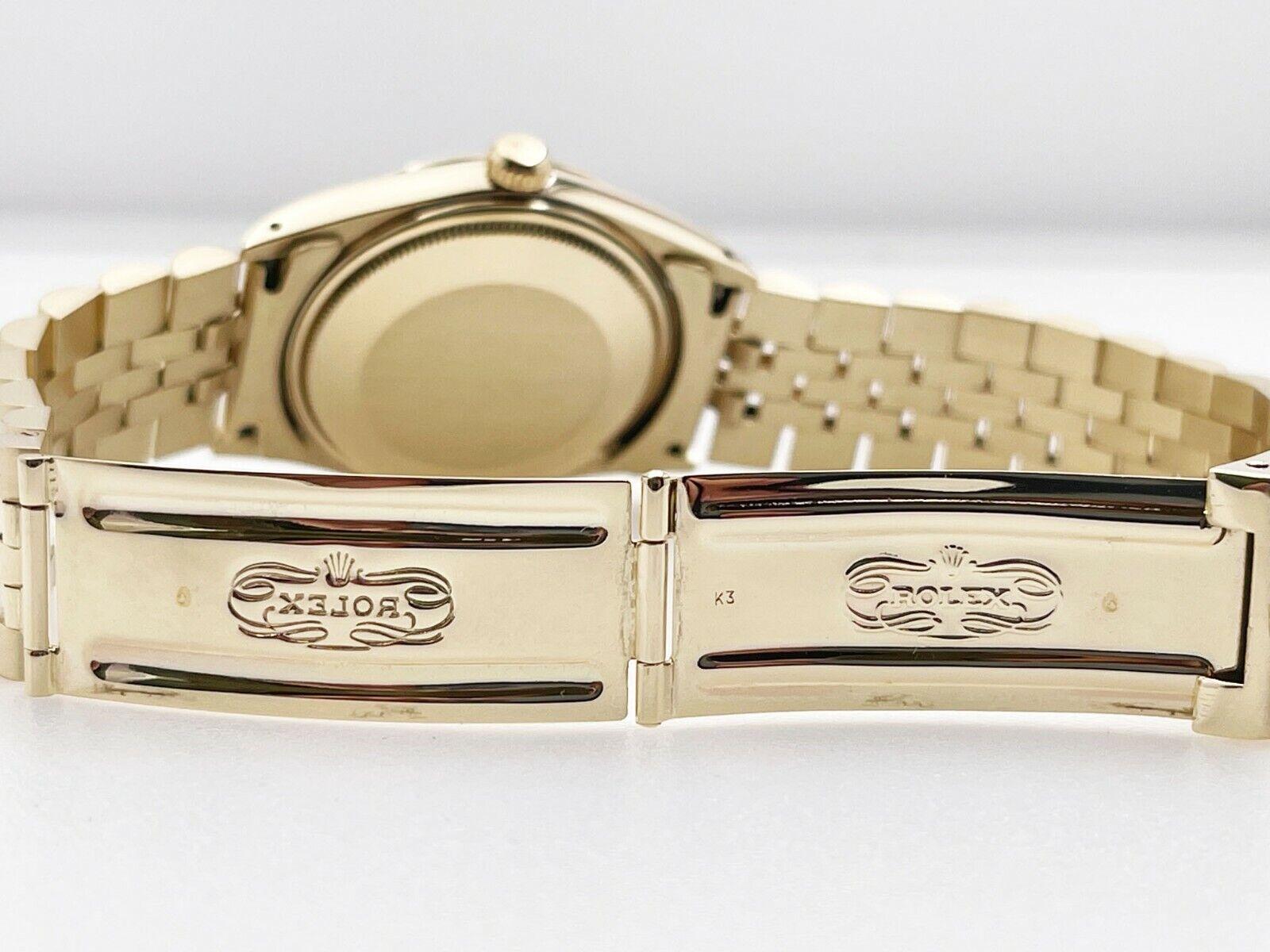 Rolex Date 15037 14K Yellow Gold RARE COLLECTIBLE In Excellent Condition For Sale In San Diego, CA