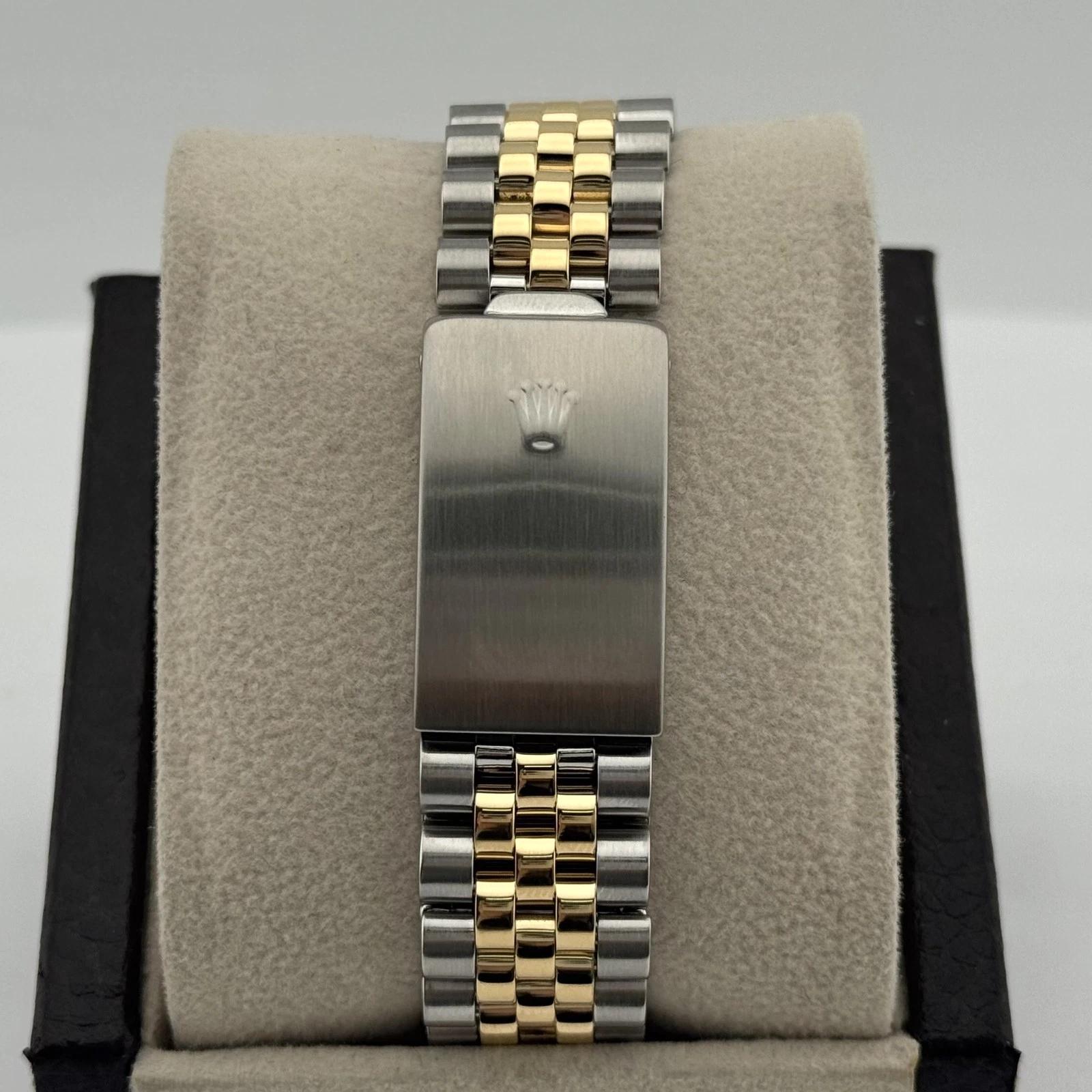 Rolex Date 15053 34mm Champagne Dial 18K Yellow Gold Steel Box & Copy Of Papers en vente 5