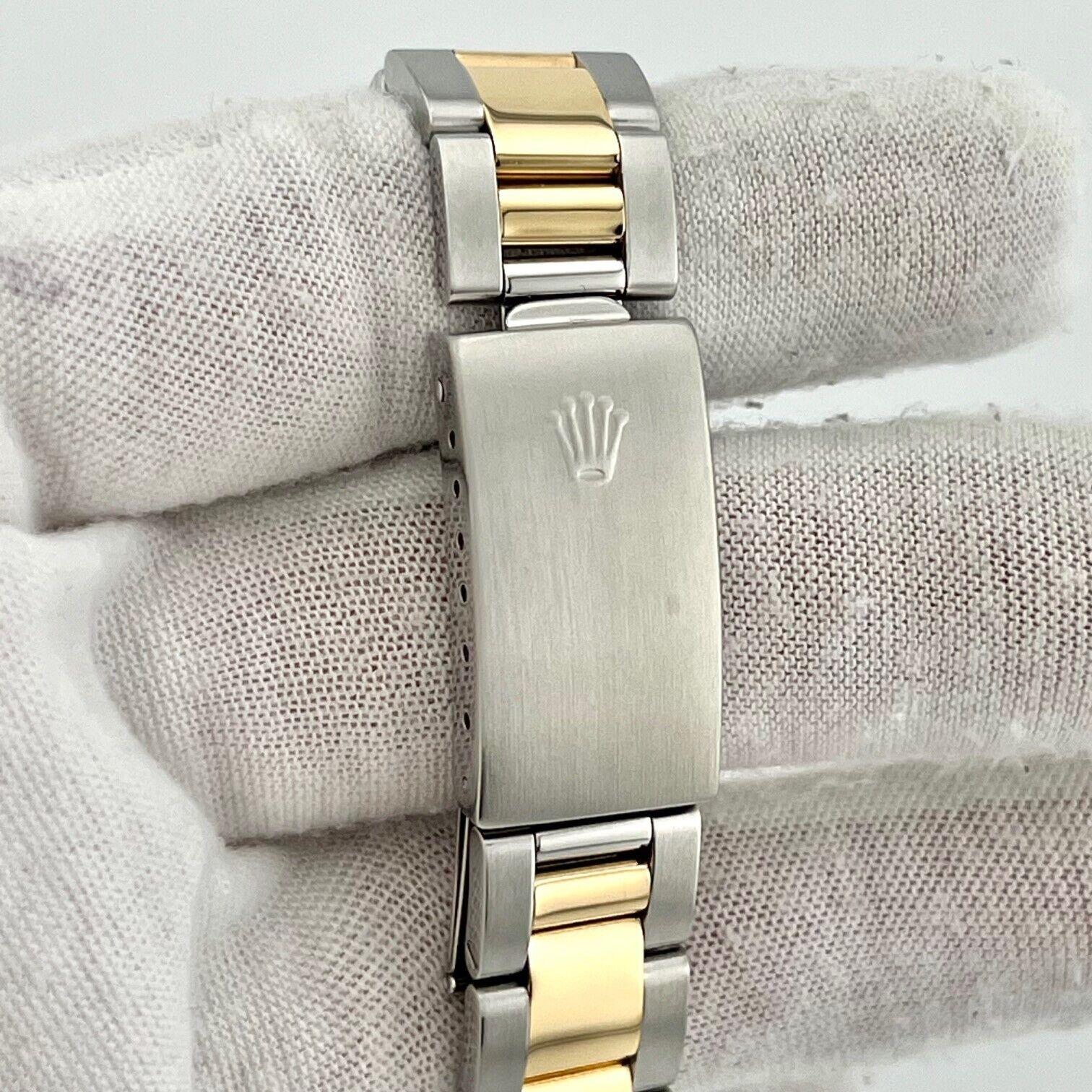 Jahr: 1999

Modell: Rolex Datum

MATERIAL des Gehäuses: Rostfreier Stahl

Band: 18K Gelbgold & Edelstahl

Lünette: 18K Gelbgold

Zifferblatt: Champagner 

Gesicht: Saphirglas

Gehäusegröße: 34mm

Enthält:

-zertifizierte Schätzung 

-Elegantes