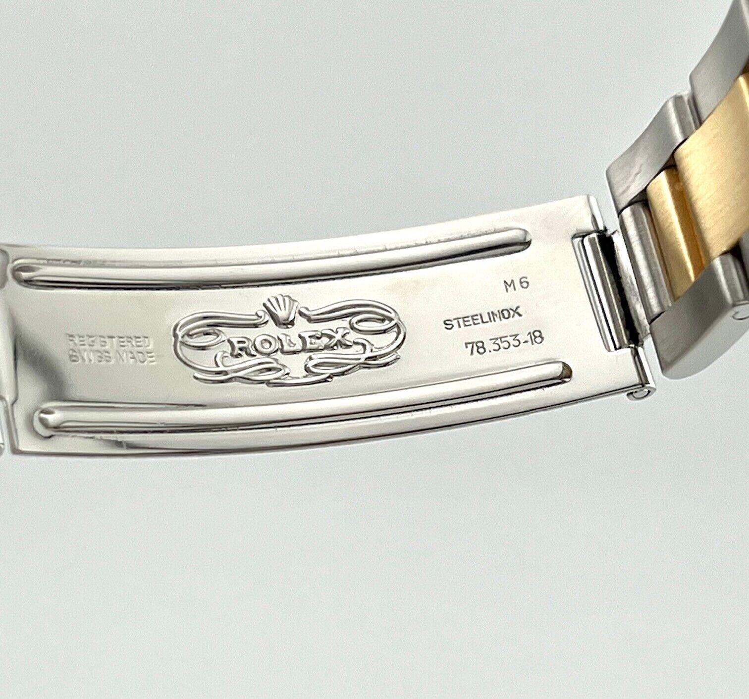 Rolex Date 15203 34mm Champagner-Zifferblatt 18K Gelbgold Edelstahl 3