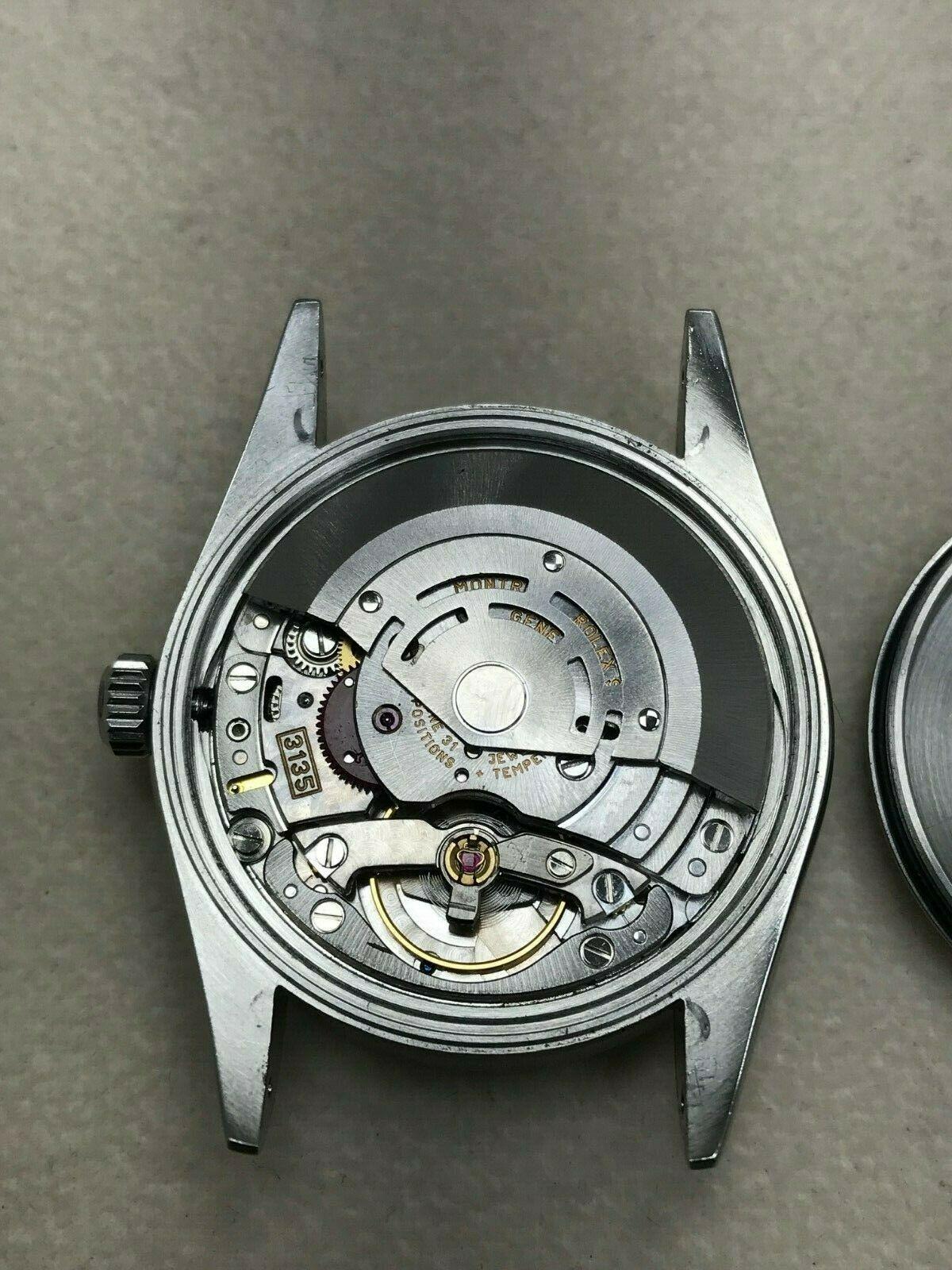 Rolex Date 15210 Stainless Steel Turned Engine Bezel Gray Dial Box and Booklets 1