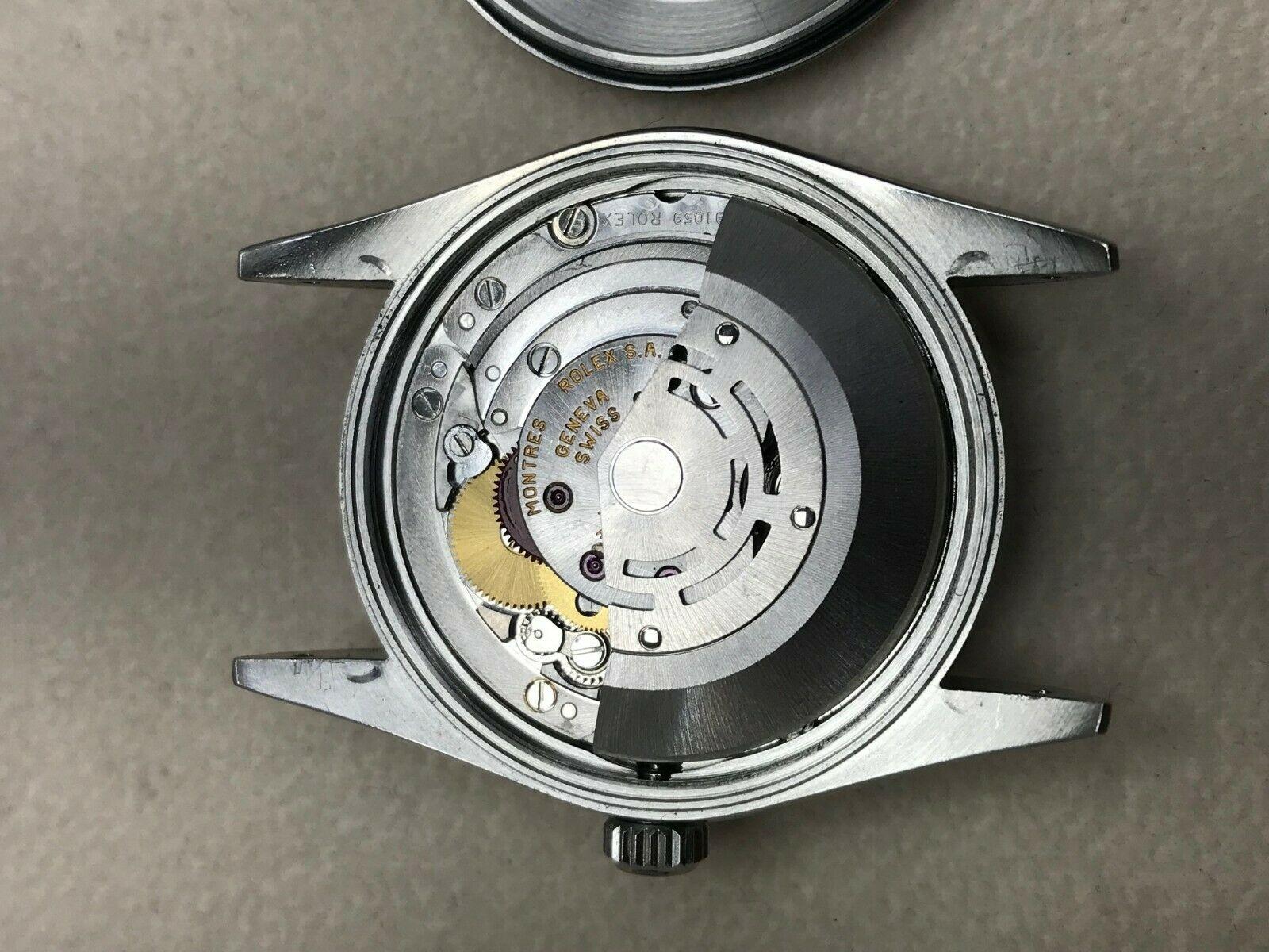 Rolex Date 15210 Stainless Steel Turned Engine Bezel Gray Dial Box and Booklets 5