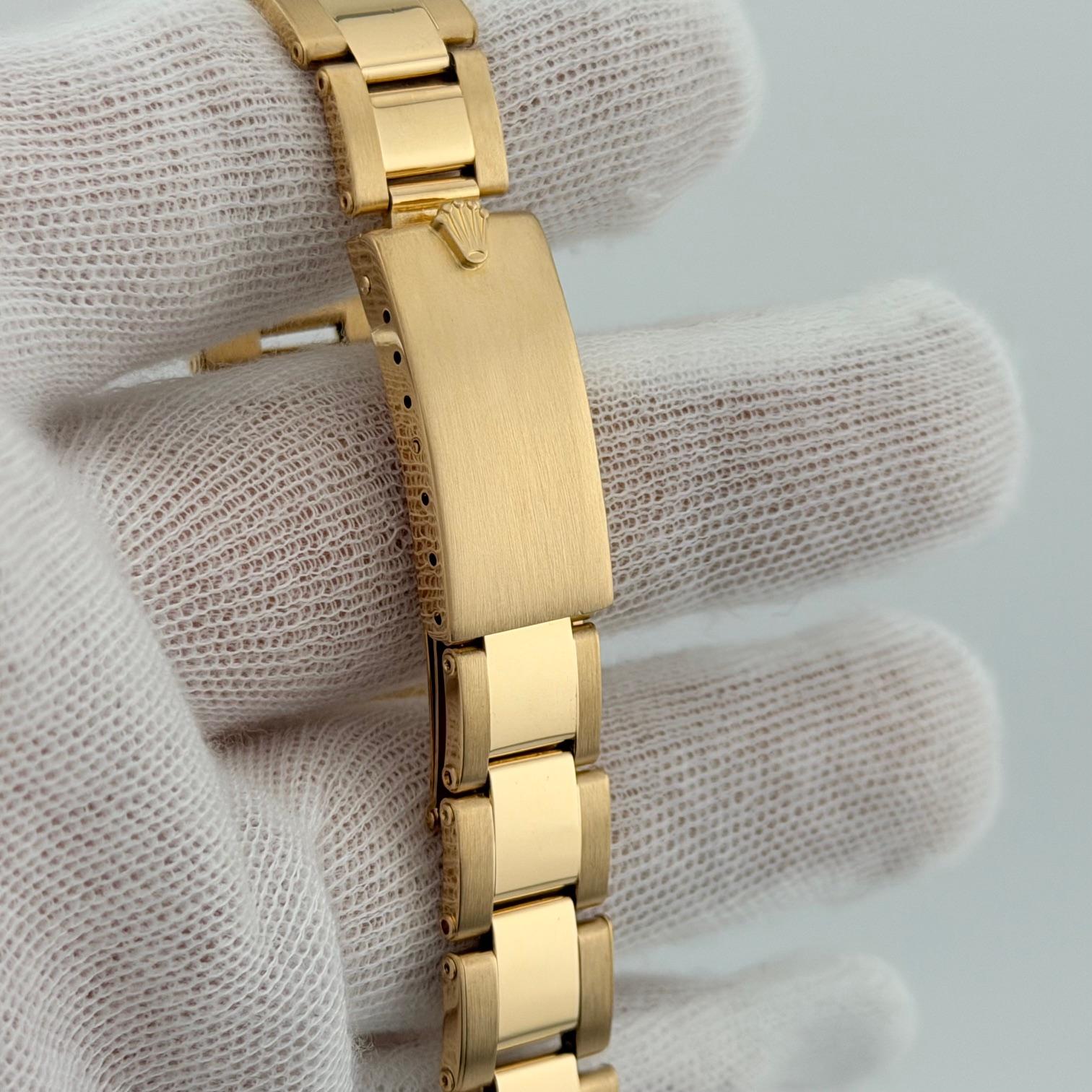 Rolex Date 15238 34mm Esfera Champán Oro Amarillo 18k Caja Oyster Papel 2002 en venta 6