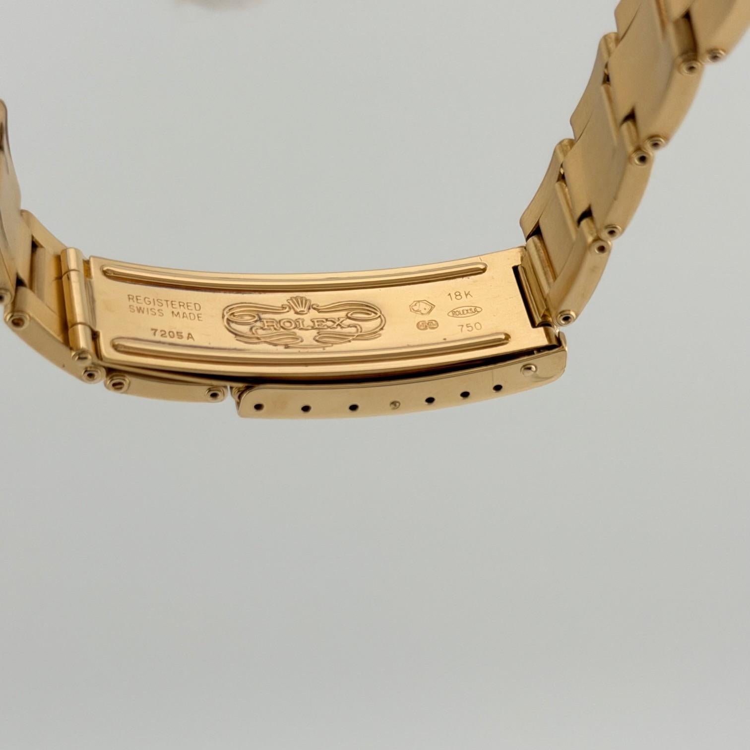 Rolex Date 15238 34mm Esfera Champán Oro Amarillo 18k Caja Oyster Papel 2002 en venta 8