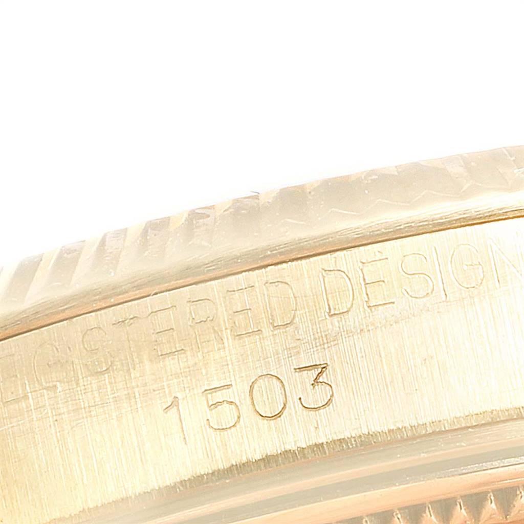 Rolex Date 18 Karat Yellow Gold Automatic Vintage Men's Watch 1503 4