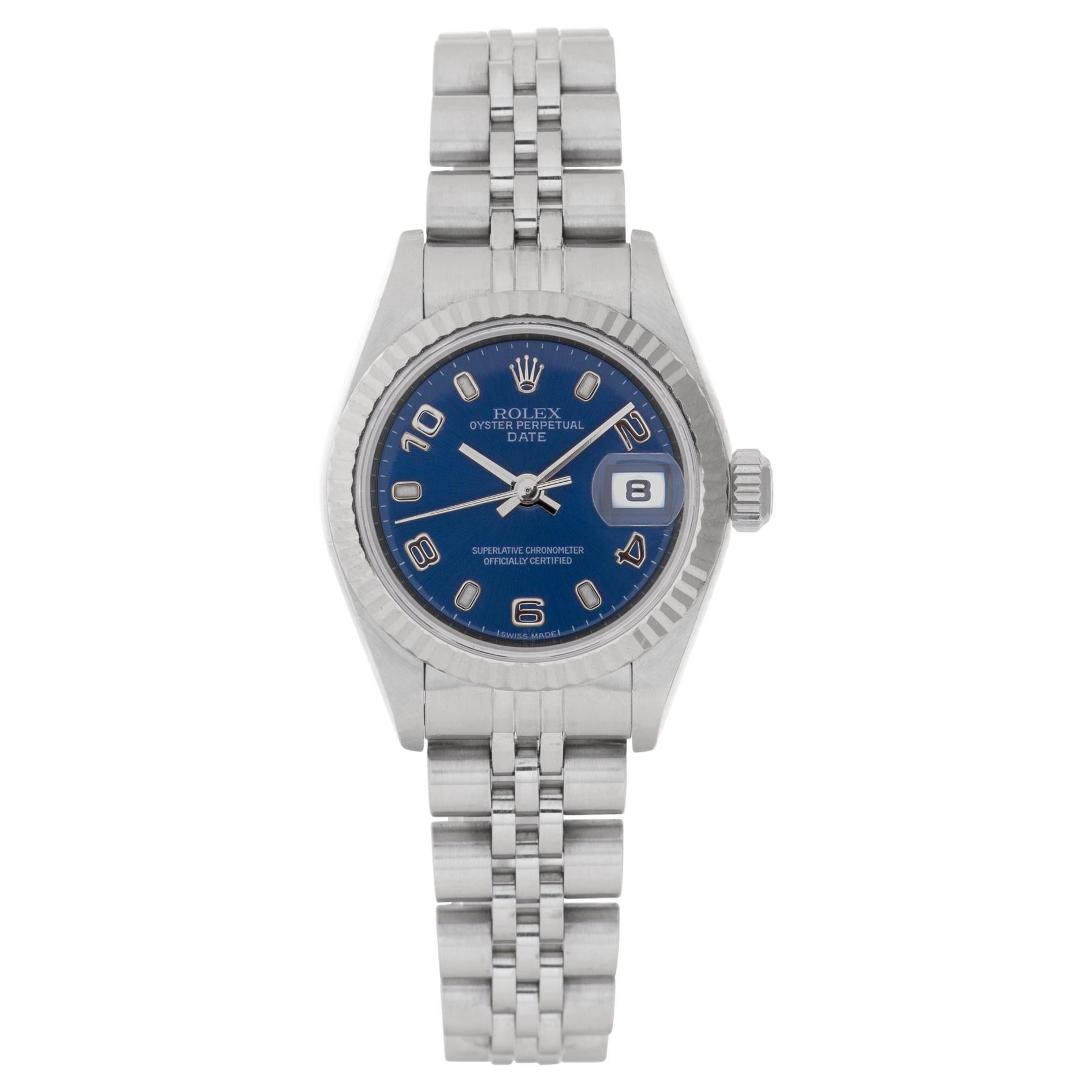 Rolex Date Fluted - For Sale on 1stDibs